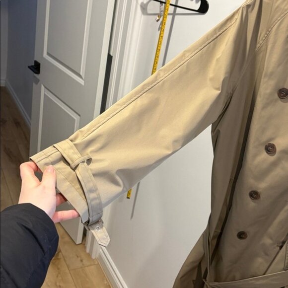 NWT- REBECCA MINKOFF BELTED TRENCH COAT - Size L - Picture 12 of 13